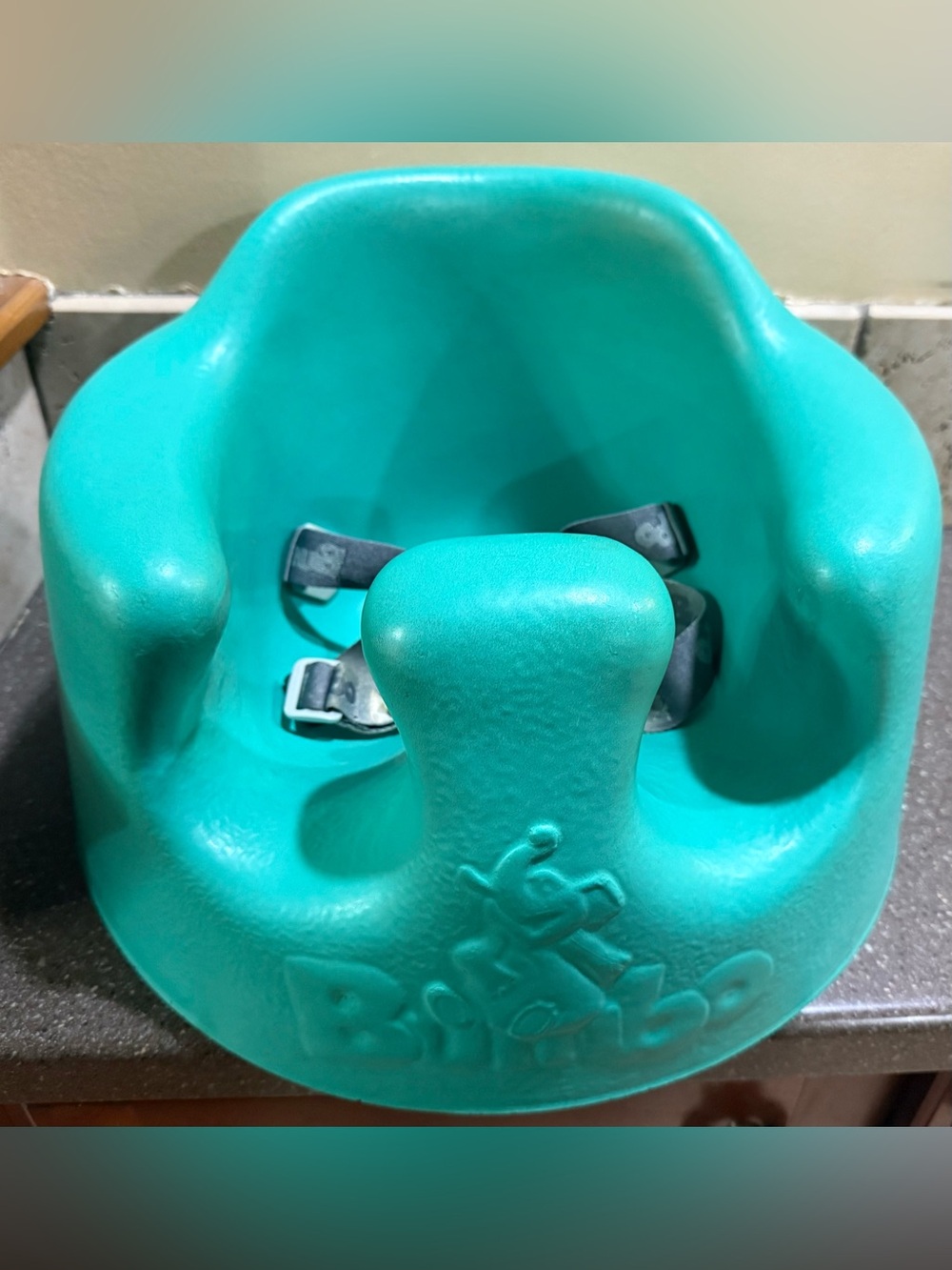 Teal Bumbo Baby Seat with Safety Straps - Kids Accessories